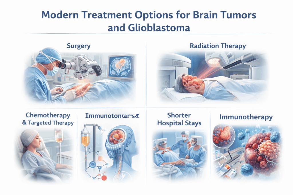 Modern Treatment Options for Brain Tumors and Glioblastoma