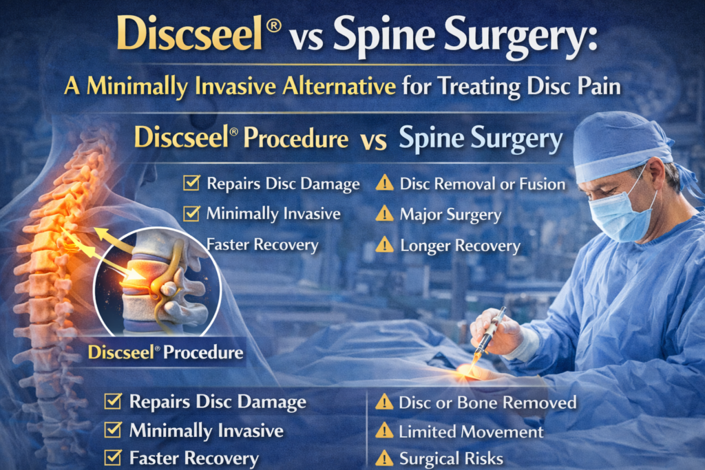Discseel® vs Spine Surgery: A Minimally Invasive Alternative for Treating Disc Pain