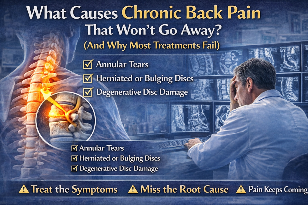 What Causes Chronic Back Pain That Won’t Go Away? (And Why Most Treatments Fail)