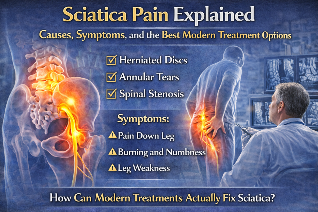 Sciatica Pain Explained: Causes, Symptoms, and the Best Modern Treatment Options