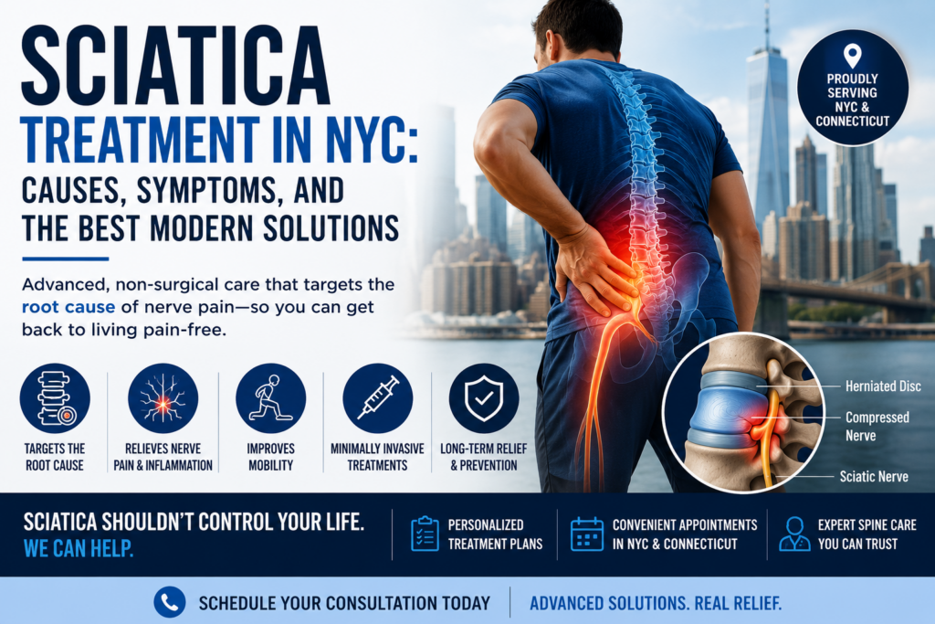 Sciatica Treatment in NYC: Causes, Symptoms, and the Best Modern Solutions