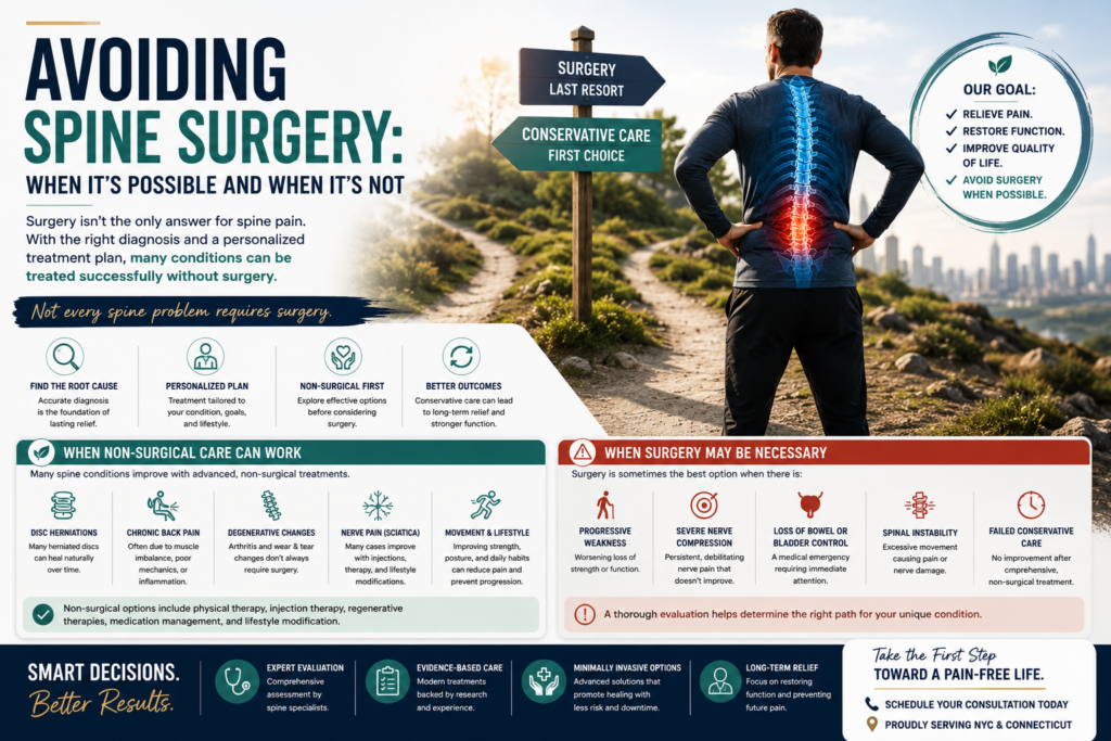 Avoiding Spine Surgery: When It’s Possible and When It’s Not