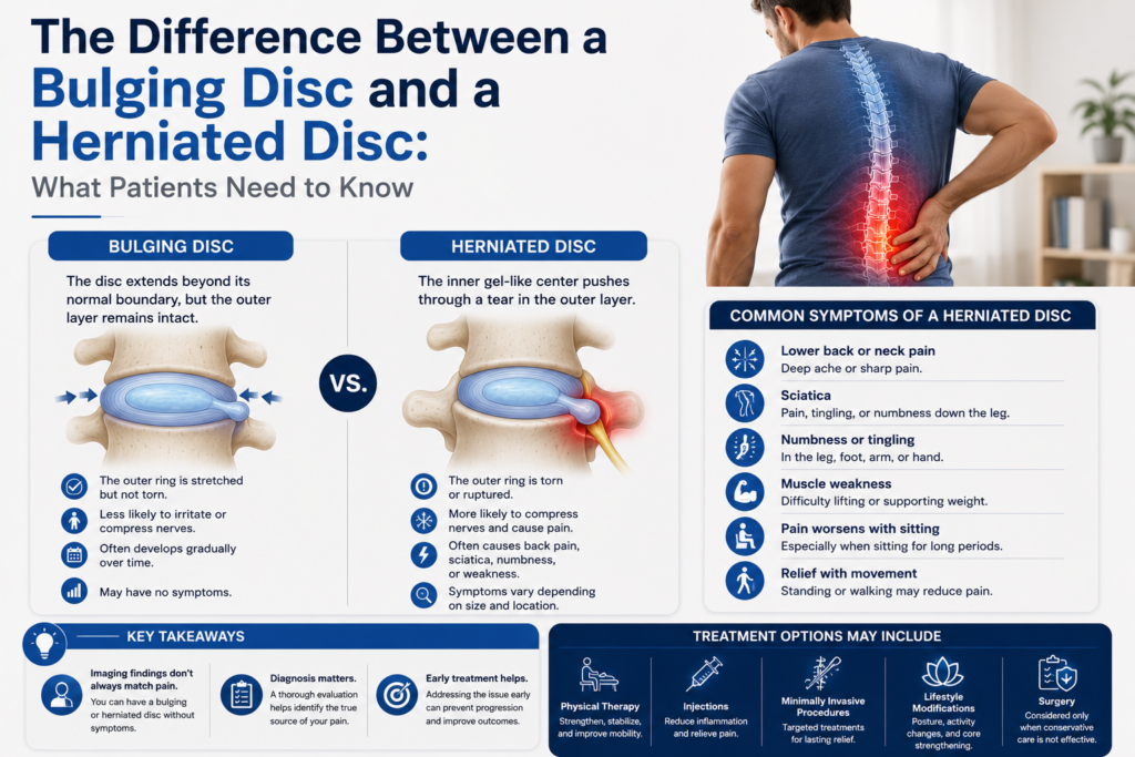 The Difference Between a Bulging Disc and a Herniated Disc: What Patients Need to Know