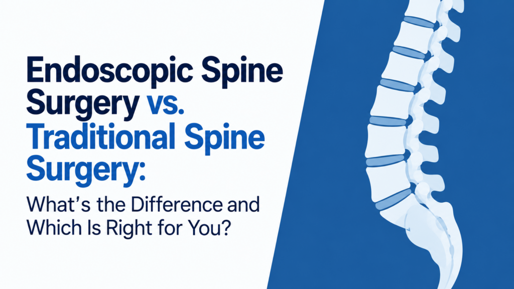 Endoscopic Spine Surgery vs. Traditional Spine Surgery: What’s the Difference and Which Is Right for You?